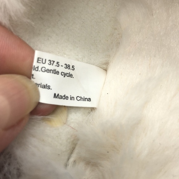 ULTRAIDEAS Knit and Faux Fur Mule Slides Bedroom Slippers Size 6.5-7.5 - Picture 8 of 10